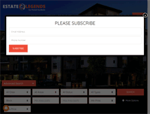 Tablet Screenshot of estatelegends.com